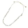 Collier en pierres naturelles Labradorite. Peut se porter en ras de cou ou sautoir selon votre envie  en bracelet 3 tours poigne