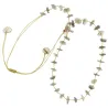 Collier en pierres naturelles Labradorite. Peut se porter en ras de cou ou sautoir selon votre envie  en bracelet 3 tours poigne