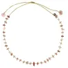 Collier en pierres naturelles Quartz rose .Peut se porter en ras de cou ou sautoir selon votre envie  en bracelet 3 tours poigne