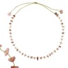 Collier quartz rose fil or vanessa simon