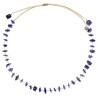 Collier lapis lazuli fil or
