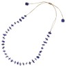 Collier lapis lazuli fil or