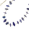 Collier en pierres naturelles Lapis-lazuli. Peut se porter en ras de cou ou sautoir selon votre envie  en bracelet 3 tours poign