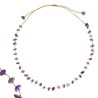 Collier améthyste fil or de vanessa simon