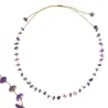 Collier améthyste fil or de vanessa simon