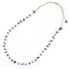 Collier améthyste fil or de vanessa simon