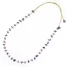 Collier améthyste fil or de vanessa simon
