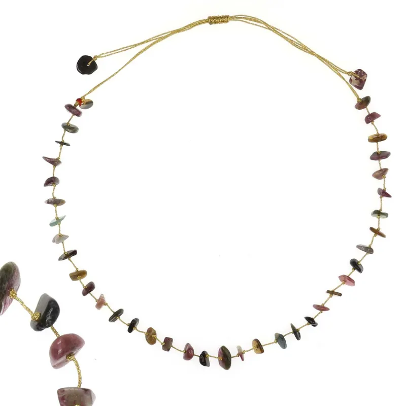 Collier tourmaline mix fil or vanessa simon