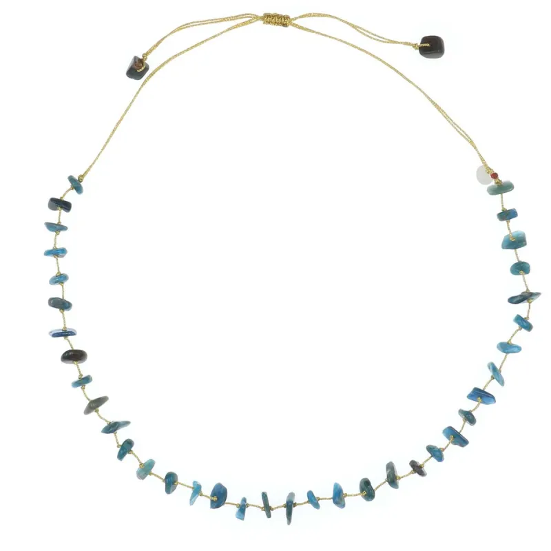 Collier Apatite fil d'or vanessa simon