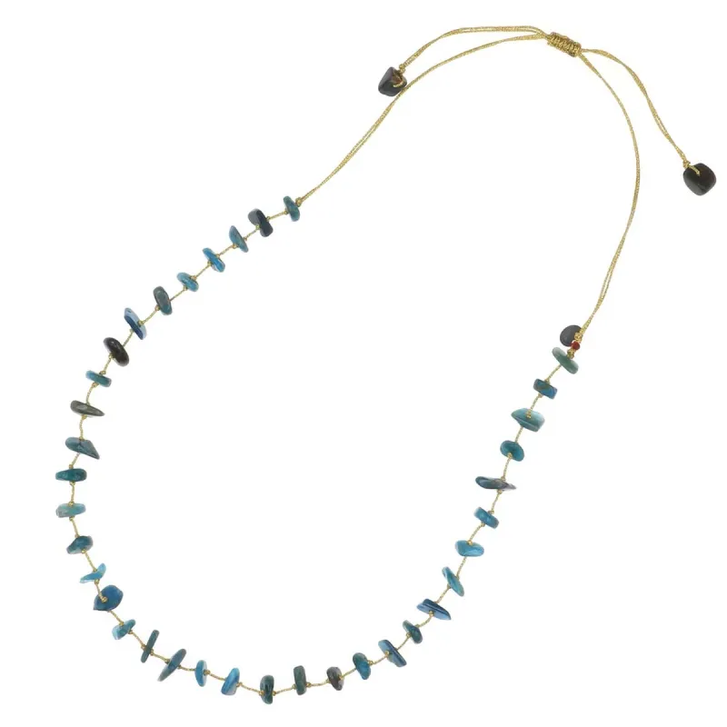 Collier Apatite fil d'or vanessa simon