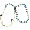 Collier Apatite fil d'or vanessa simon