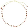 Collier en pierres naturelles jaspe .Peut se porter en ras de cou ou sautoir selon votre envie  en bracelet 3 tours poigne