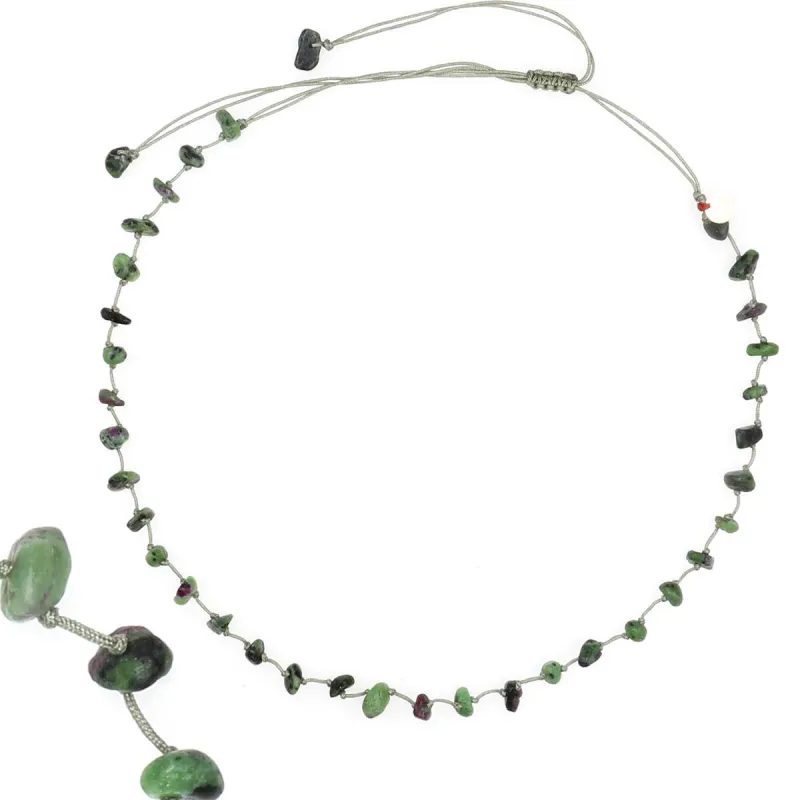 Collier Rubis-zoisite