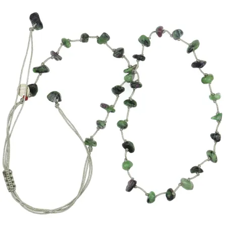 Collier 3 en. 1 lien pierres naturelles cou, poignet,cheville juste magique accumulé