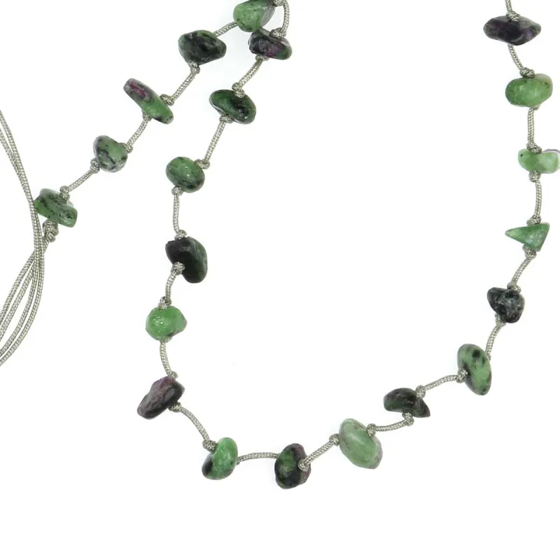 Collier 3 en. 1 lien pierres naturelles cou, poignet,cheville juste magique accumulé