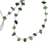 Collier 3 en. 1 lien pierres naturelles cou, poignet,cheville juste magique accumulé