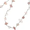 Collier en pierres naturelles Quartz rose. Peut se porter en ras de cou ou sautoir selon votre envie  en bracelet 3 tours poigne