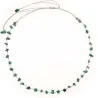 Collier en pierres naturelles Malachite. Peut se porter en ras de cou ou sautoir selon votre envie  en bracelet 3 tours poignet
