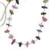 Collier  vanessa simon Tourmaline fil gris