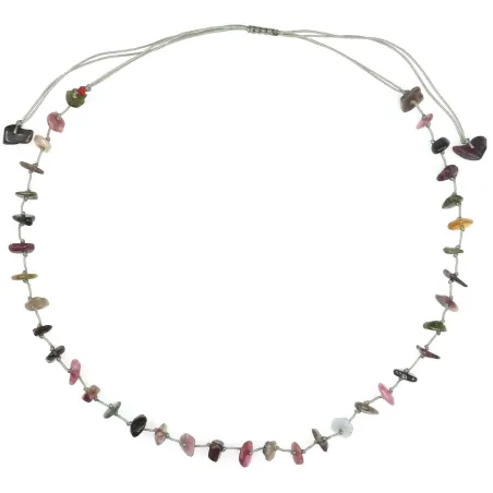 Collier  vanessa simon Tourmaline fil gris