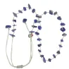 Collier Lapis-lazuli fil gris vanessa simon