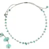 Collier Amazonite fil gris vanessa simon