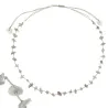 Collier  vanessa simon Labradorite fil gris