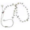 Collier en pierres naturelles Labradorite. Peut se porter en ras de cou ou sautoir selon votre envie  en bracelet 3 tours poigne