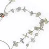 Collier  vanessa simon Labradorite fil gris