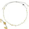 Collier citrine fil gris vanessa simon