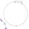 Collier Fluorite fil gris vanessa simon