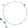 Collier Turquoise fil gris vanessa simon