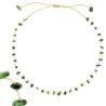 Collier vanessa simon rubis zoïsite fil or