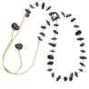 Collier en pierres naturelles Tourmaline noire . Peut se porter en ras de cou ou sautoir selon votre envie  en bracelet 3 tours