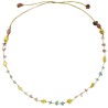 Collier fil or quartz rose, citrine, améthyste de vanessa simon