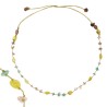 Collier fil or quartz rose/citrine/améthyste de vanessa simon