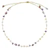 Collier Fil OR Quartz rose,Citrine, Améthyste vanessa simon