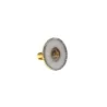 Bague PM blanc-argent Madone