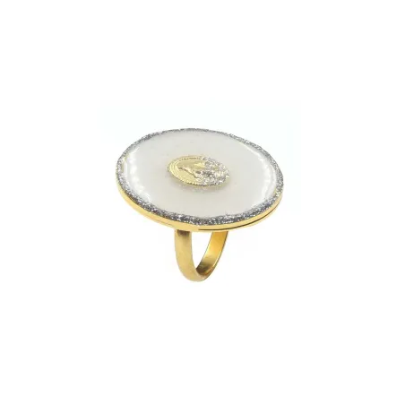Bague GM Madone/ blanc