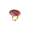 Bague GM Corail /Croix