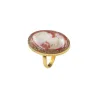 Bague GM Camée corail Or