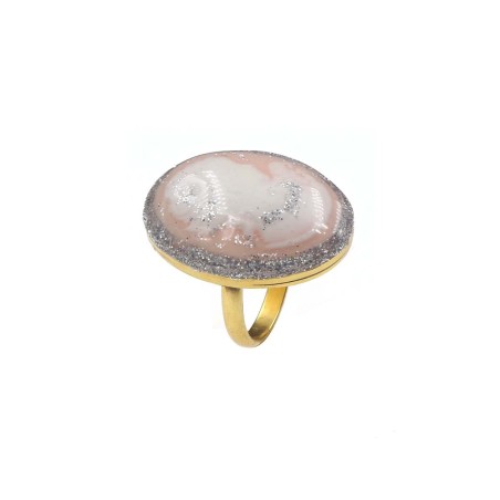 Bague Camée GM rose poudrée