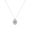 Collier fil argent Madone MM fond blanc