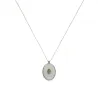 Collier fil argent Madone MM fond blanc