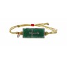 Bracelet Malachite Croix