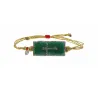 Bracelet Malachite Croix