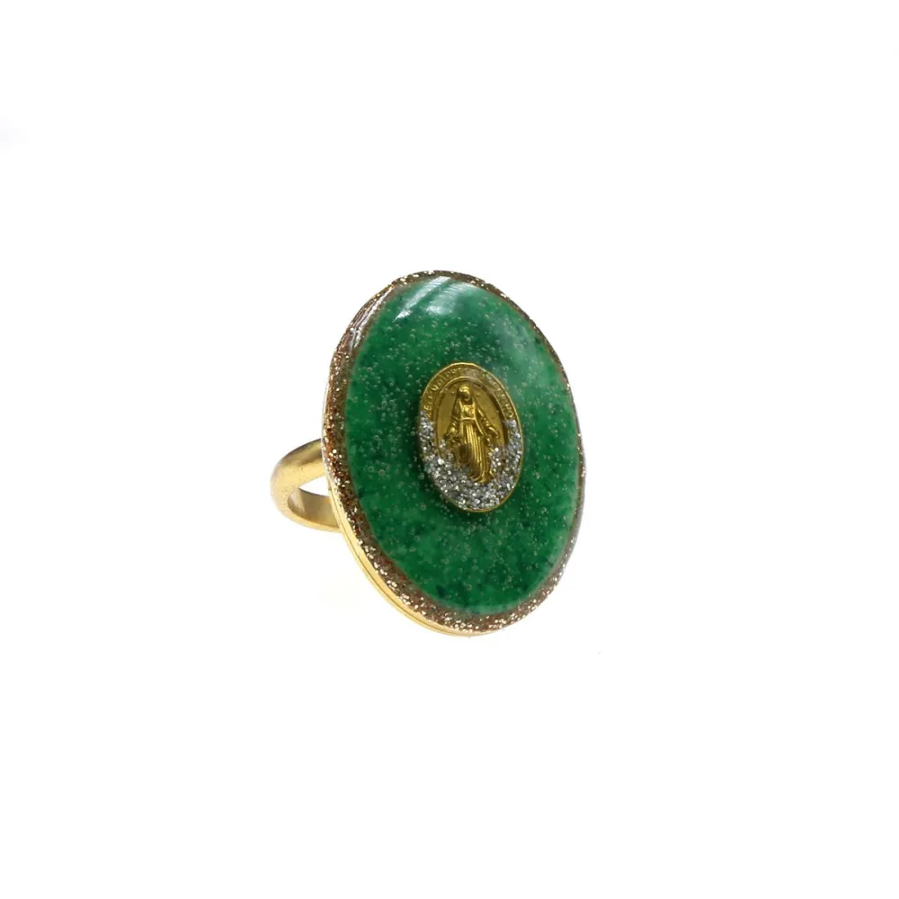 Bague GM Malachite /Madone