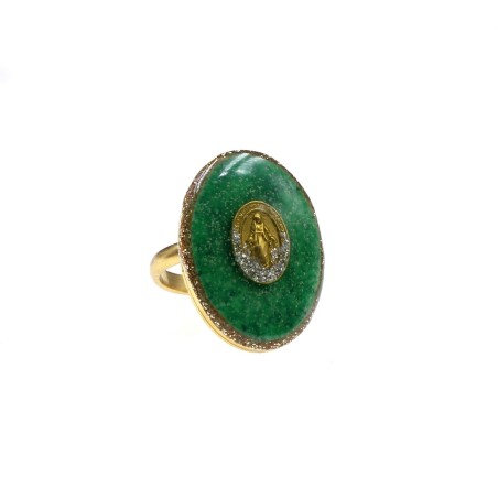 Bague GM Malachite /Madone