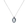 Collier fil or médaillonMM corail orné d'un camé vanessa simon