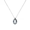 Collier fil or médaillonMM corail orné d'un camé vanessa simon